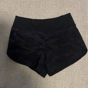 Athleta Black Camo Women's Athletic Shorts